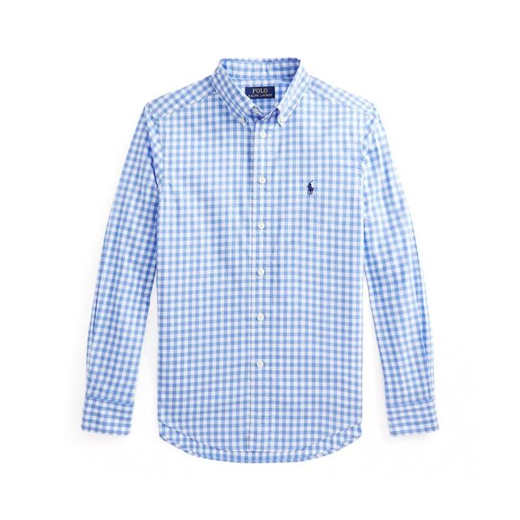 Polo Ralph Lauren Gingham Cotton Poplin Shirt Boys Medium - Picture 4 of 5